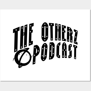 The Otherz Podcast curve logo (black) Posters and Art